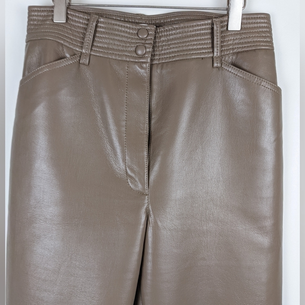 039 . Wilfred Funk Pant Faux Leather High Rise Size 6 - Picture 5 of 12
